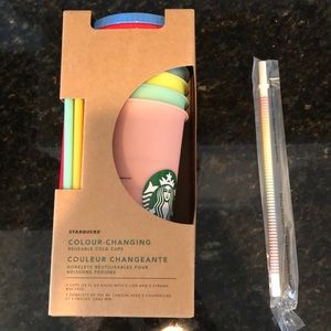 Starbucks color changing cold cups